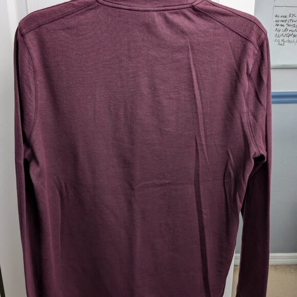 Apt. 9 Men's Burgundy Quarter-Zip Pullover, Size Large - Picture 4 of 11